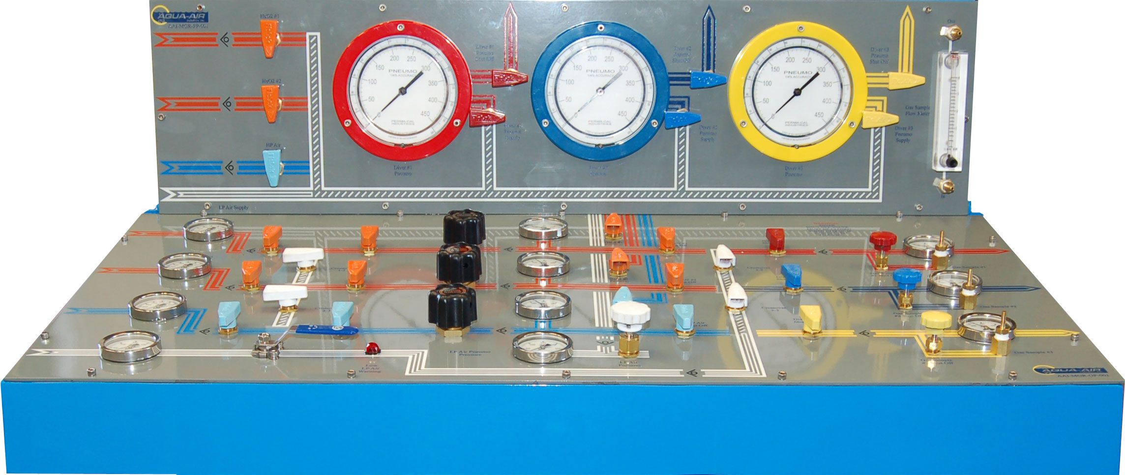 AAI THREE DIVER GAS CONTROL CONSOLE 